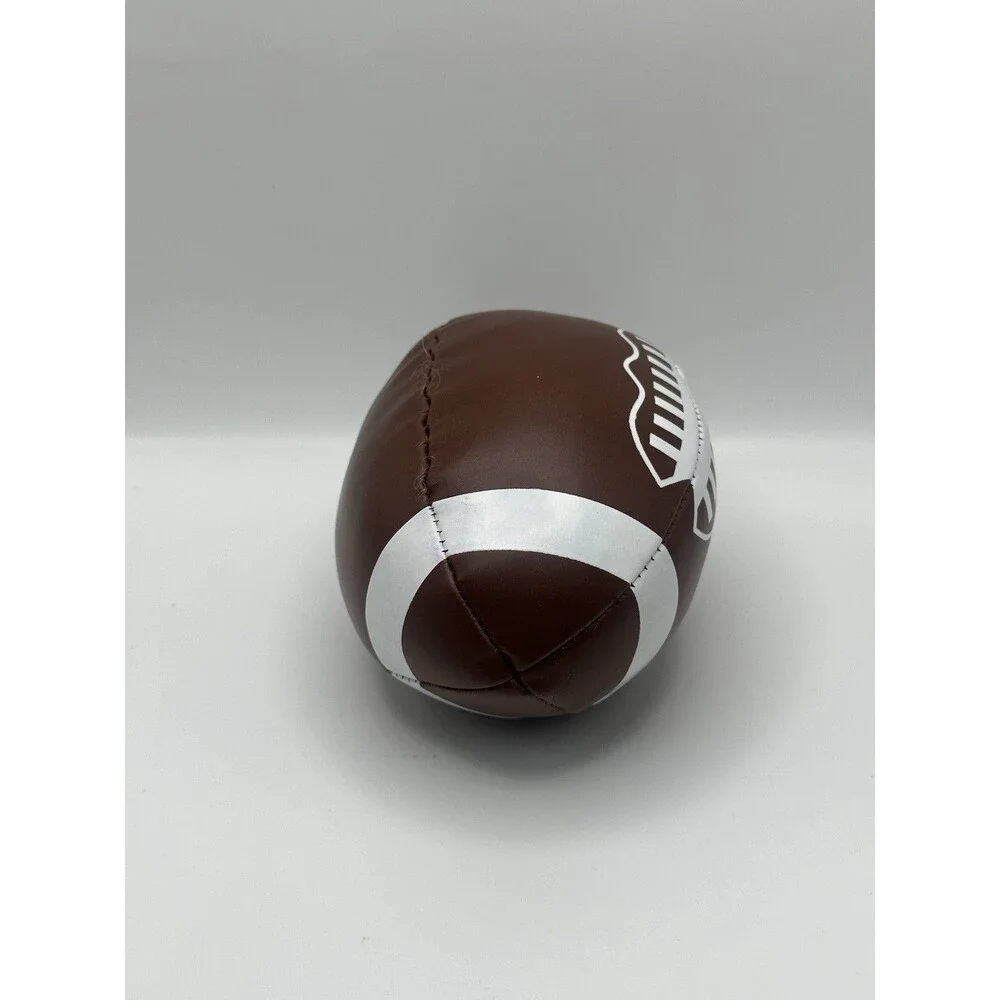Little Tikes Soft Plush Football Toy Brown White Stitched Vinyl Kids”